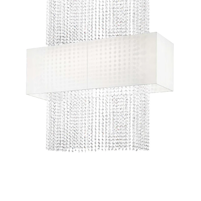 Track lighting with frosted glass shadesPhoenix Kitchen Table Island - White Black Finish