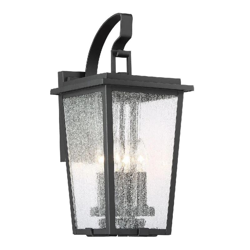 Industrial Emergency Lighting for Safety in FactoriesCantebury 20 in. 4 Lights Outdoor Wall Lantern Black & Gold Finish