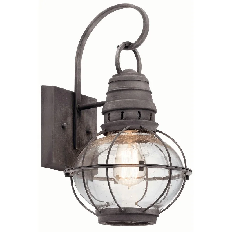 Industrial Ceiling - Mounted Lighting for Assembly PlantsBridge Point 16 in. Outdoor Wall Sconce Weathered Zinc Finish