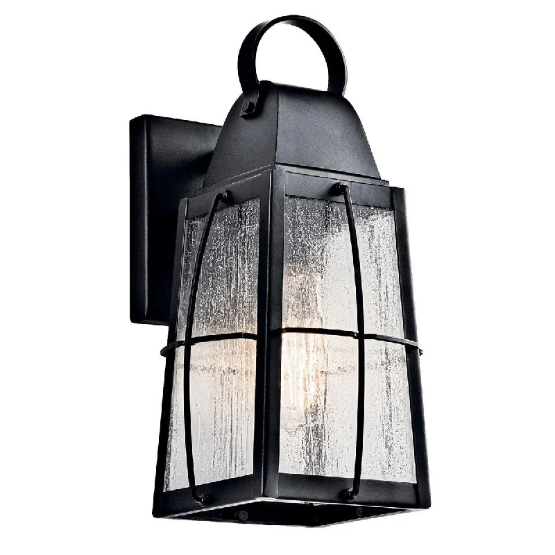 Corrosion - Resistant Industrial Lighting for Coastal FactoriesTolerand 12 in Outdoor Wall Light Black Finish