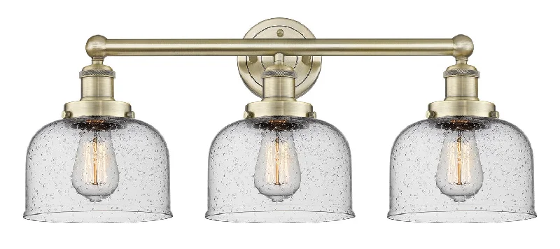 Low - Bay Industrial Lighting Fixtures for Small FactoriesEdison Three Light Bath Vanity