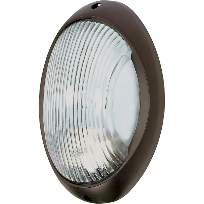 Industrial Lighting for Metal Fabrication Shops11 In. Outdoor Bulkhead Light Bronze finish