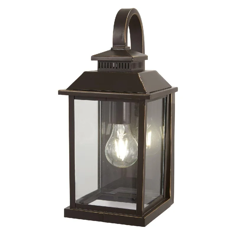 Explosion - Proof Industrial Lighting for Hazardous LocationsMiner's Lof 15 in. Outdoor Wall Lantern Oil Rubbed Bronze & Gold Finish