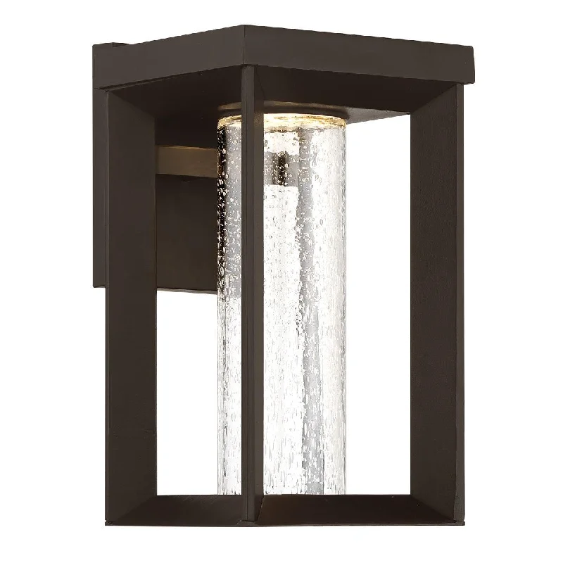 Dimmable Industrial Lighting for Ambiance ControlShore Pointe 13 in. LED Outdoor Wall Sconce Oil Rubbed Bronze Finish