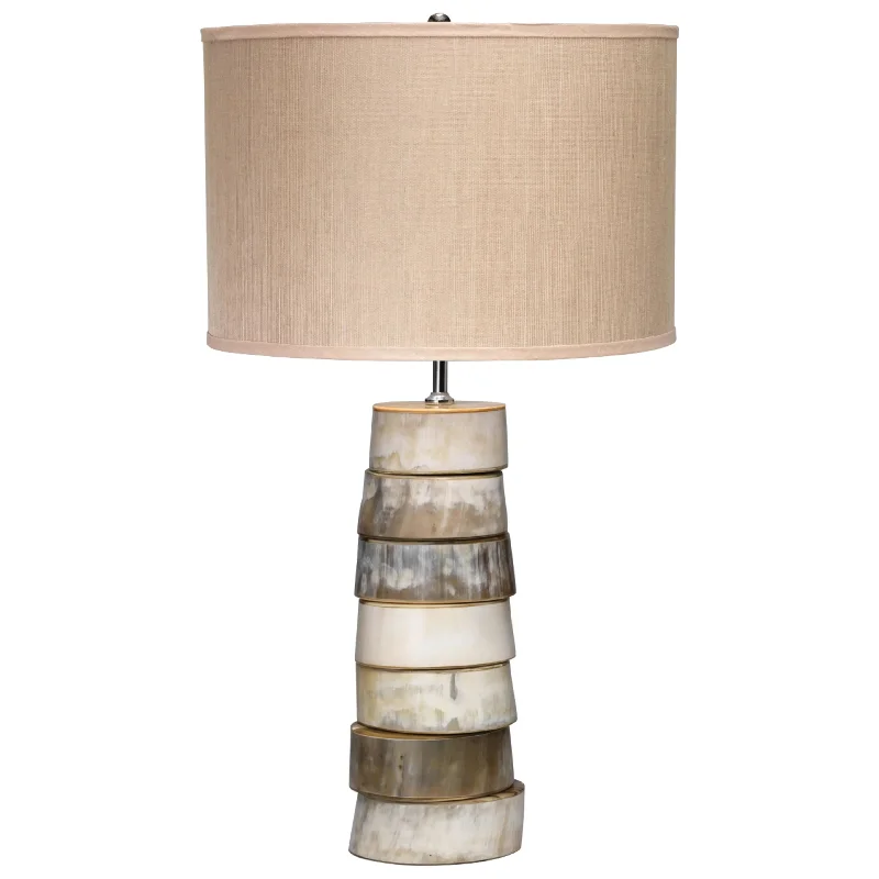 White track lighting for a clean lookStacked Horn Table Lamp