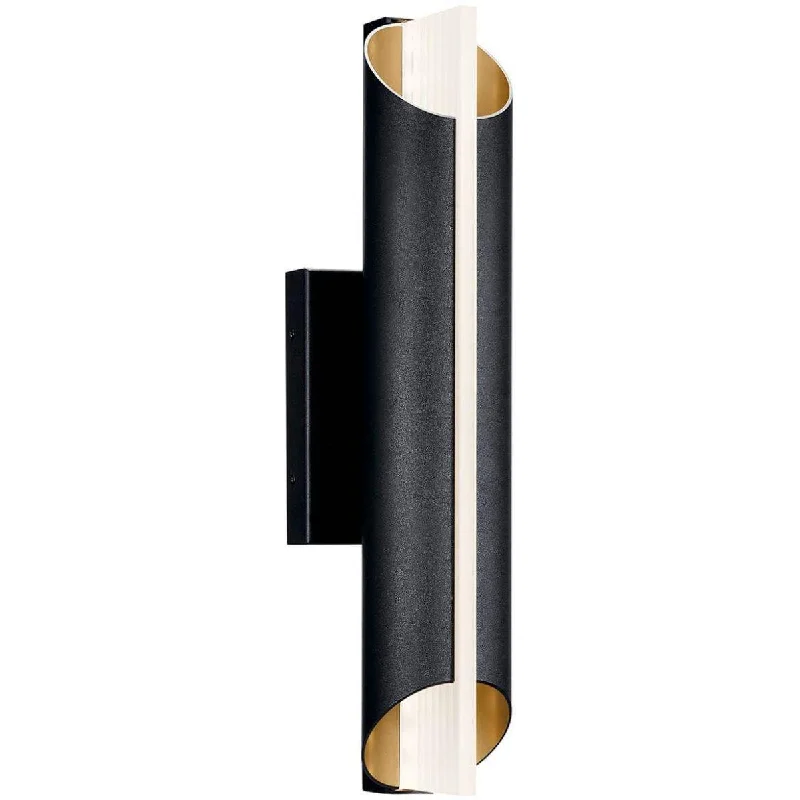 Industrial Ceiling - Mounted Lighting for Assembly PlantsAstalis 21 in. LED Outdoor Wall Sconce 3000K Textured Black Finish