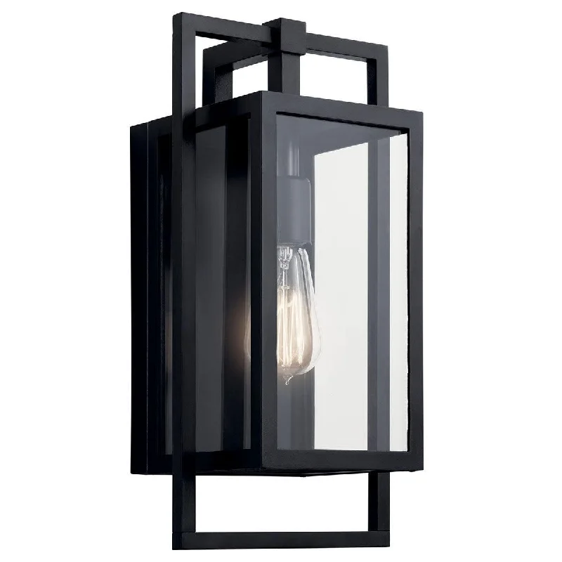 Energy - Efficient Industrial Lighting for Cost - SavingsGoson 16 in. Outdoor Wall Sconce Black Finish