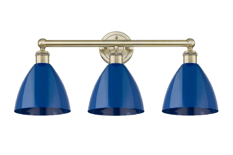 Low - Bay Industrial Lighting Fixtures for Small FactoriesDowntown Urban Three Light Bath Vanity