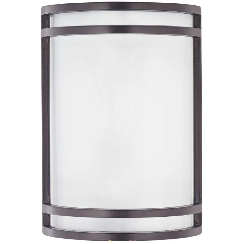 Shock - Resistant Industrial Lighting for Vibrating Machinery AreasLinear LED 10 in. LED Outdoor Wall Sconce Bronze Finish