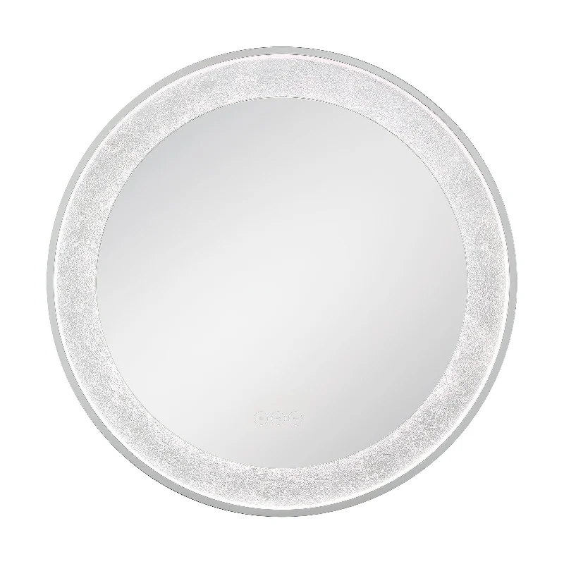 Track lighting with adjustable armsAnya 30x30" LED Mirror