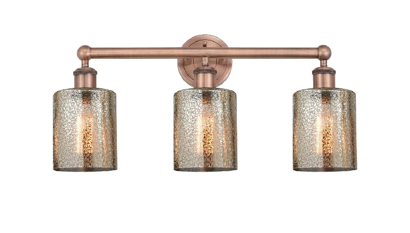 Industrial Lighting for Printing Press FacilitiesEdison Three Light Bath Vanity