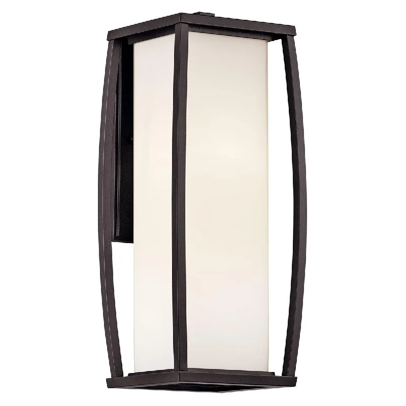 Industrial Lighting for Electronics ManufacturingBowen 18 in. Outdoor Wall Sconce Bronze Finish