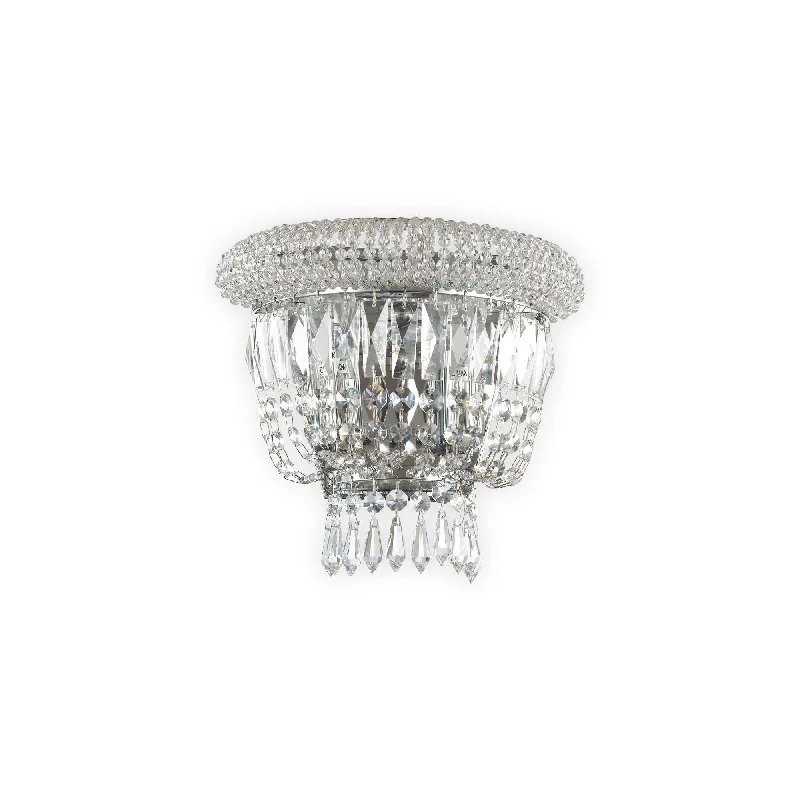 High - lumen track lighting for bright spacesindustrial style wall lamps with exposed bulbs for urban loftsDubai Crystal Wall Light - Chrome/Brass Finish High - lumen track lighting for bright spacesindustrial style wall lamps with exposed bulbs for urban loftsDubai Crystal Wall Light - Chrome/Brass Finish