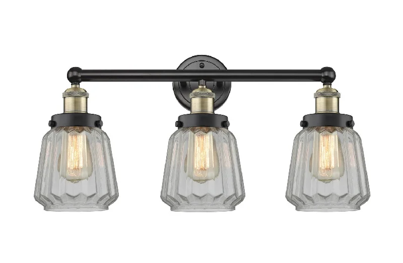 Industrial Task Lighting for Precision WorkstationsEdison Three Light Bath Vanity