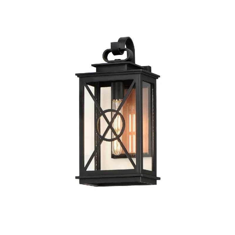 Industrial Flood Lighting for Outdoor Loading DocksYorktown 18 in. Light Black & Copper Finish