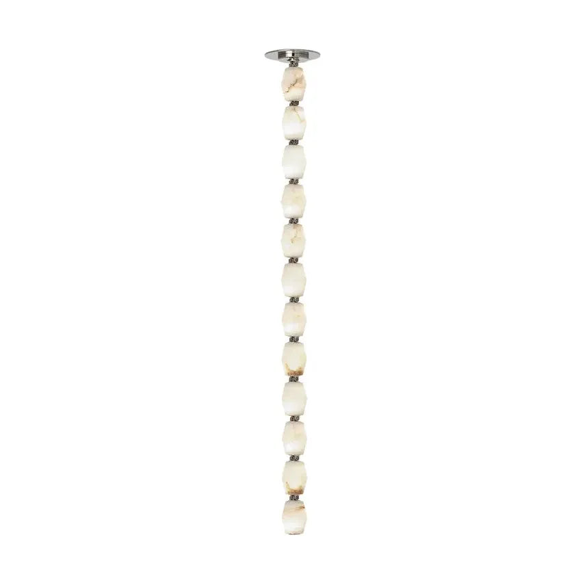 Wireless track lighting for easy installationCollier Alabaster 36 Pendant