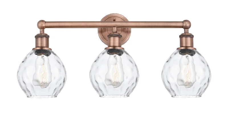 Dimmable Industrial Lighting for Ambiance ControlEdison Three Light Bath Vanity