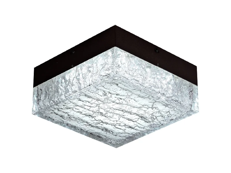 Wireless track lighting for easy installationCermack Crackle Flush Ceiling Light