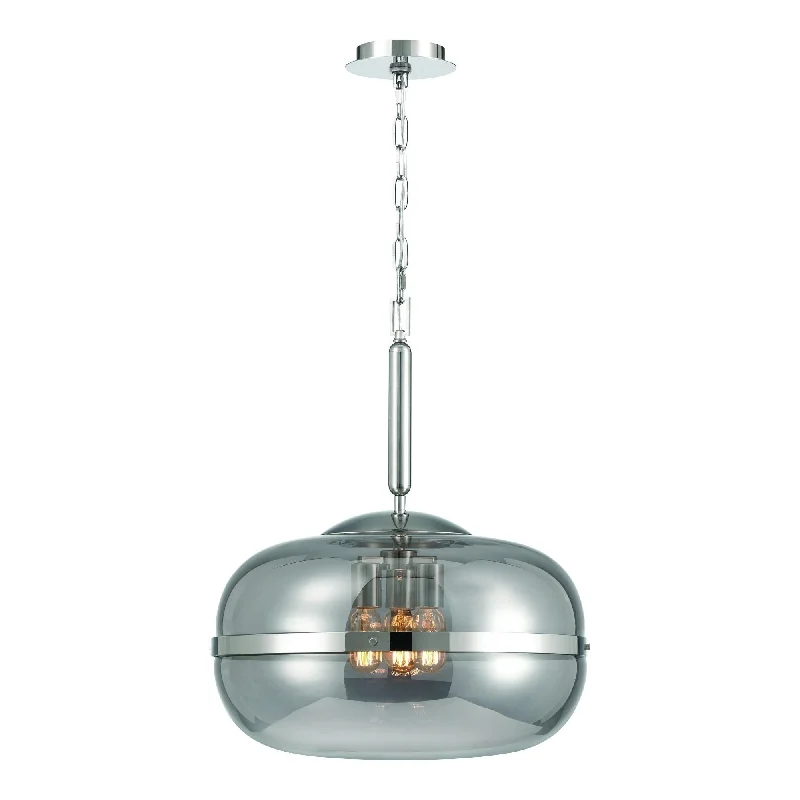Track lighting with clear glass shadesNottingham 24" 3-Light Pendant