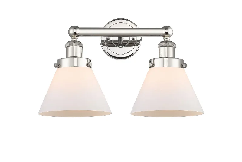 Industrial Lighting for Woodworking FactoriesEdison Two Light Bath Vanity