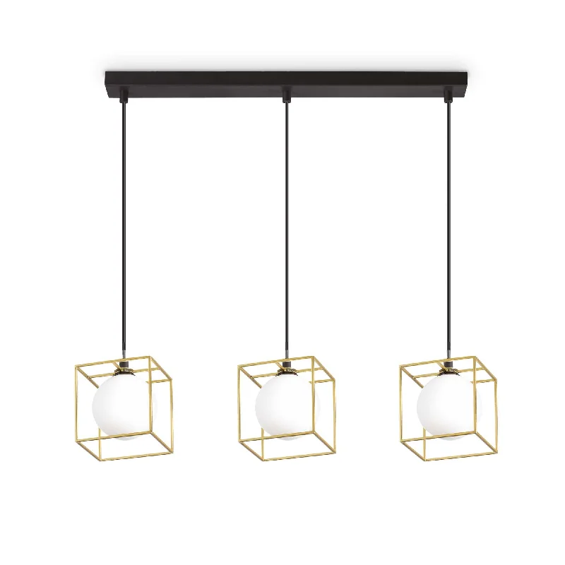 Track lighting for highlighting bookcasesLingotto Kitchen Table/Island - Brass Finish