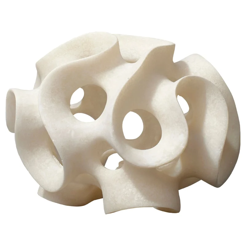 Track lighting for high - ceiling spacesRibbon Sphere in White Resin