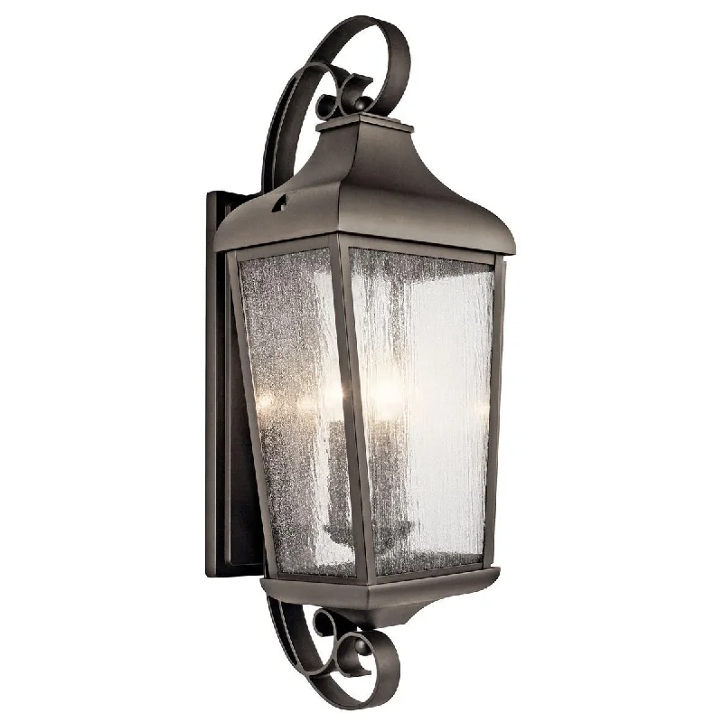 Industrial Lighting with High CRI (Color Rendering Index) for True Color PerceptionForestdale 31 in. Outdoor Wall Sconce Old Bronze Finish