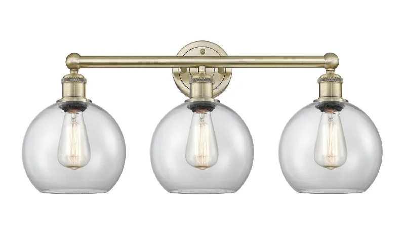 Industrial Wall - Mounted Lighting for Workshop WallsDowntown Urban Three Light Bath Vanity