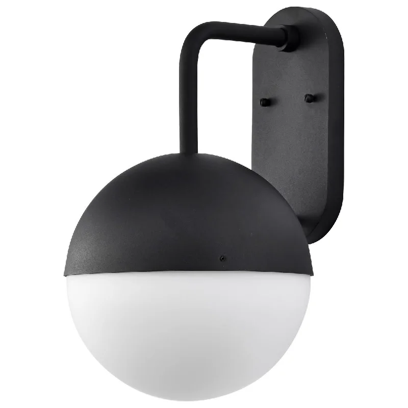 Energy - Efficient Industrial Lighting for Cost - SavingsAtmosphere 17 In. LED Outdoor Wall Light Black Finish Opal Glass