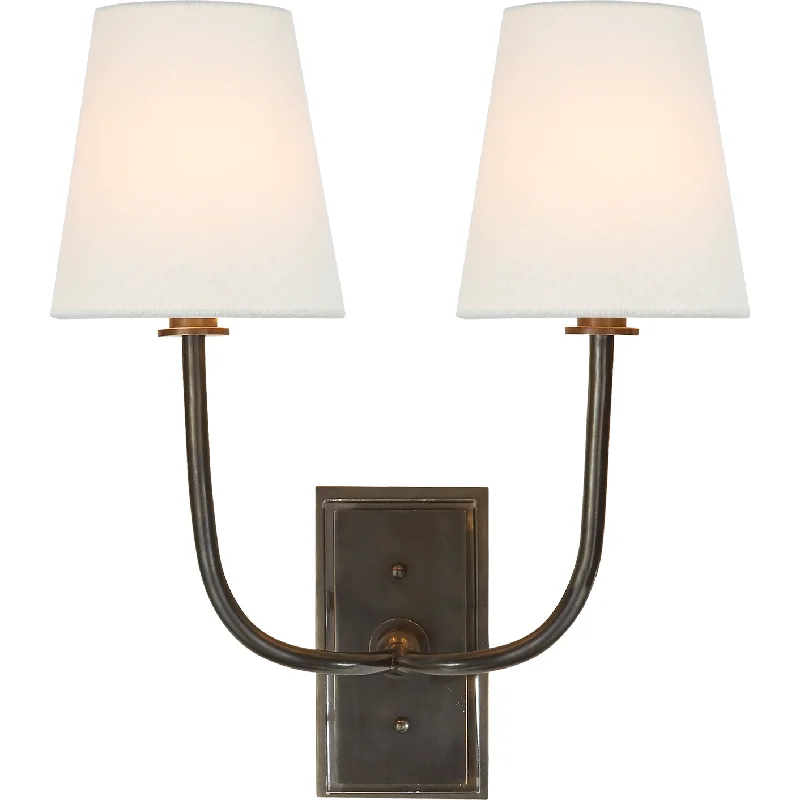 Adjustable track lighting for living roomsHulton Double Sconce