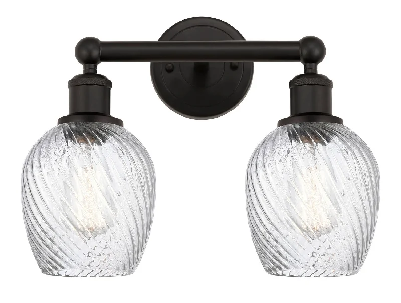 Industrial Lighting for Woodworking FactoriesEdison Two Light Bath Vanity
