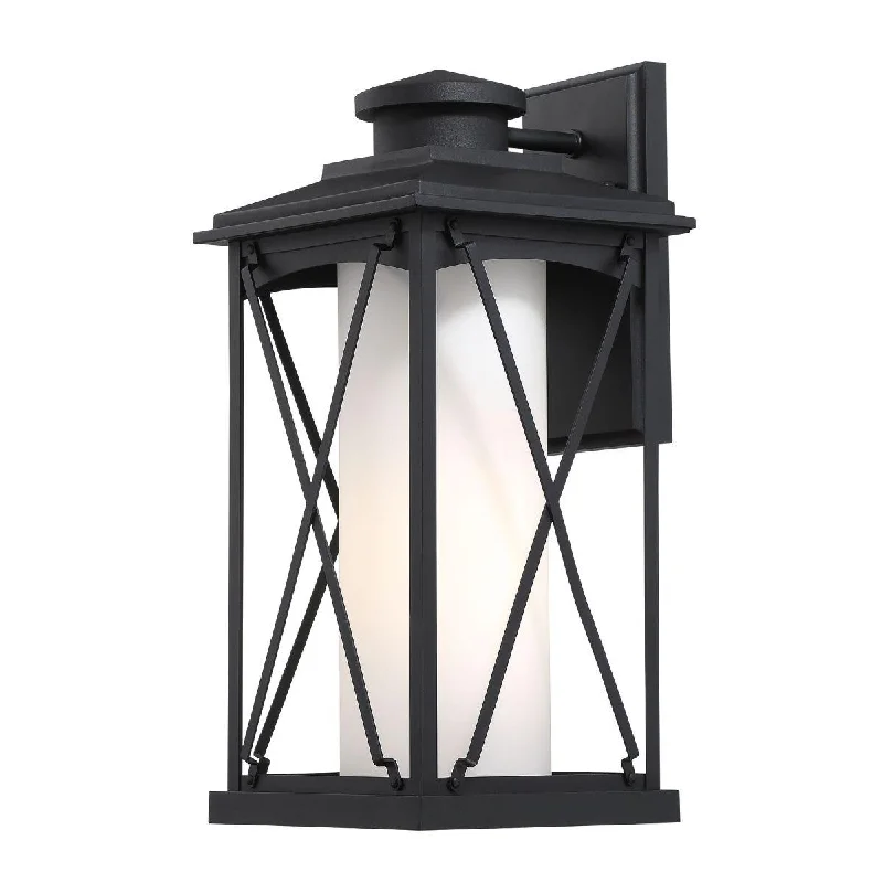 Adjustable Industrial Lighting for Flexible IlluminationLansdale 18 in. Outdoor Wall Lantern Matte Black Finish