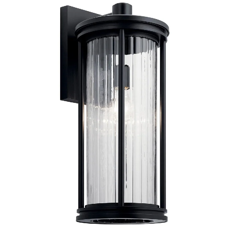 Industrial Lighting for Electronics ManufacturingBarras 20" outdoor wall sconce black finish