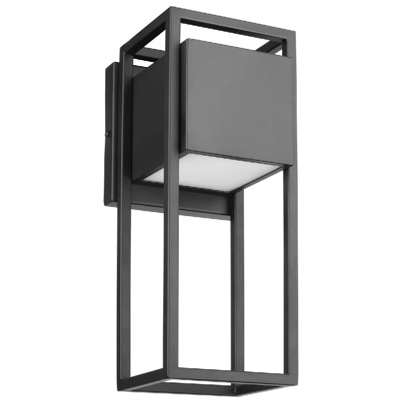 Industrial Wall - Mounted Lighting for Workshop WallsSupreme 13 In. LED Outdoor Wall Light Black Finish