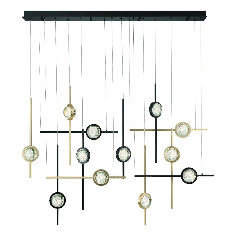 Track lighting for highlighting bookcasesBarletta 53" 12-Light Chandelier