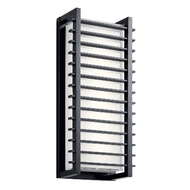 Shock - Resistant Industrial Lighting for Vibrating Machinery AreasRockbridge 21 in. LED Outdoor Wall Sconce 650 Lumens 3000K Black