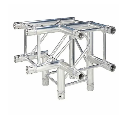 Track lighting with swivel heads for precise aimingS50QC30 Quad 3 way corner junction