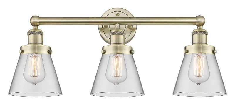 Low - Bay Industrial Lighting Fixtures for Small FactoriesEdison Three Light Bath Vanity