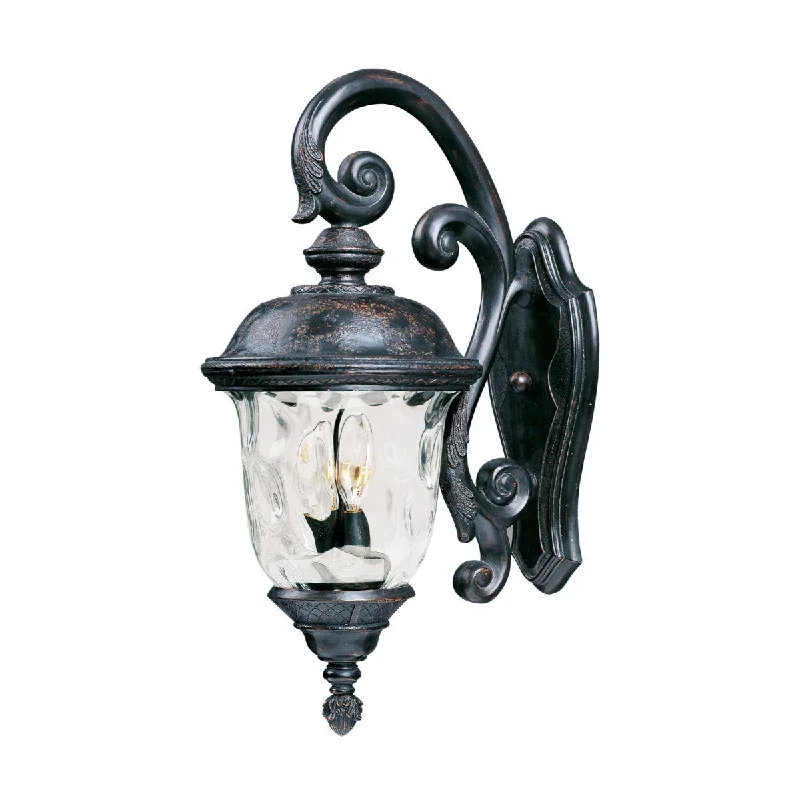Adjustable Industrial Lighting for Flexible IlluminationCarriage House VX 26 in. 3 Lights downward Outdoor Wall Light Bronze Finish