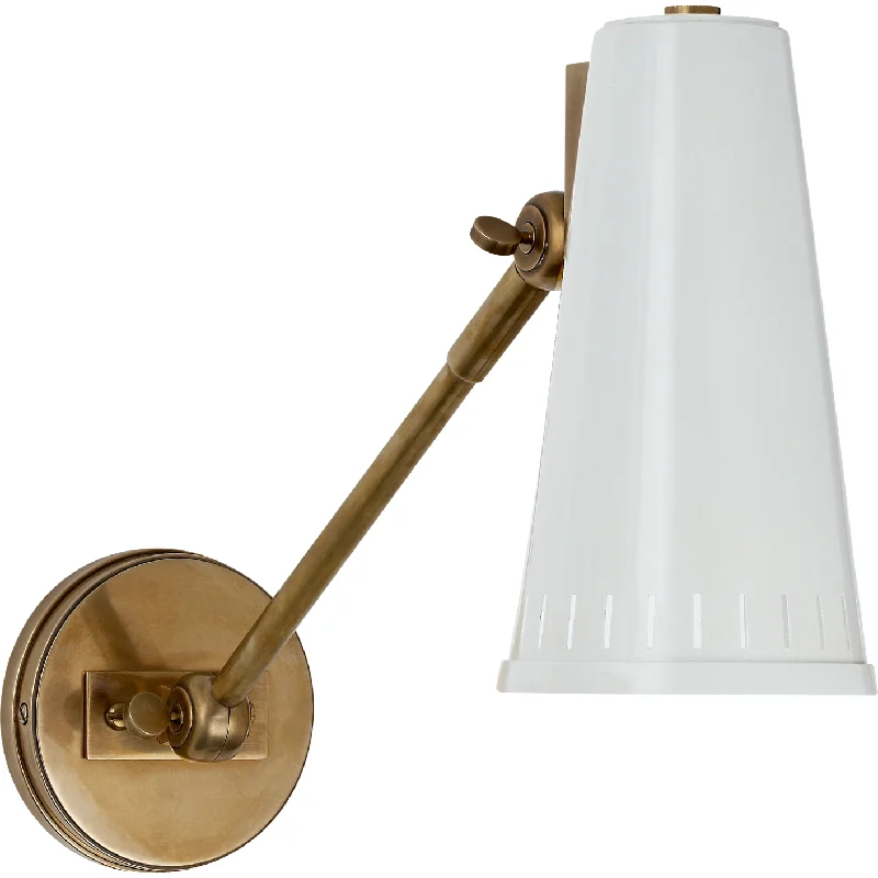 Track lighting with clear glass shadesAntonio Adjustable One Arm Wall Lamp