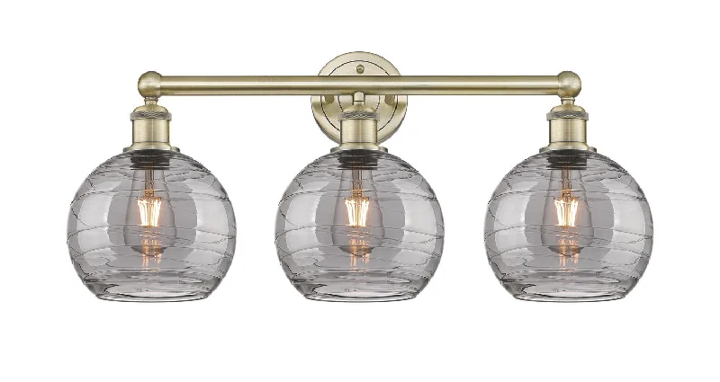 Industrial Lighting for Textile MillsDowntown Urban Three Light Bath Vanity