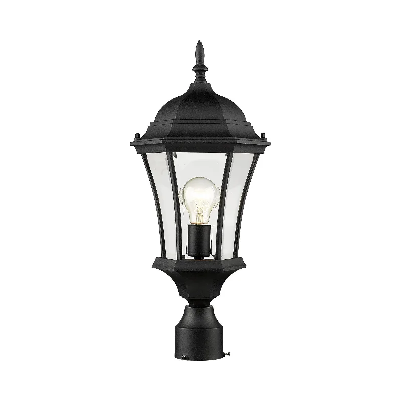 Track lighting for highlighting bookcasesWakefield Outdoor Clear Glass Post Light