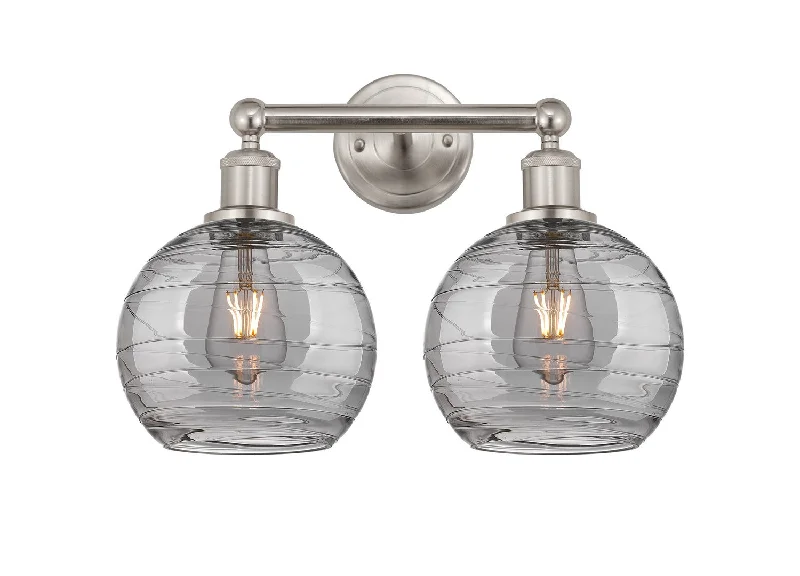 Industrial Lighting for Metal Fabrication ShopsDowntown Urban Two Light Bath Vanity