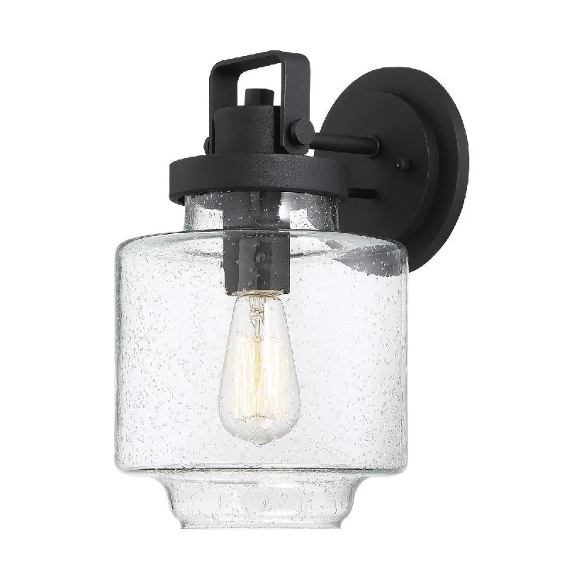 Low - Bay Industrial Lighting Fixtures for Small FactoriesRosecrans 13 in. Outdoor Wall Sconce Black Finish