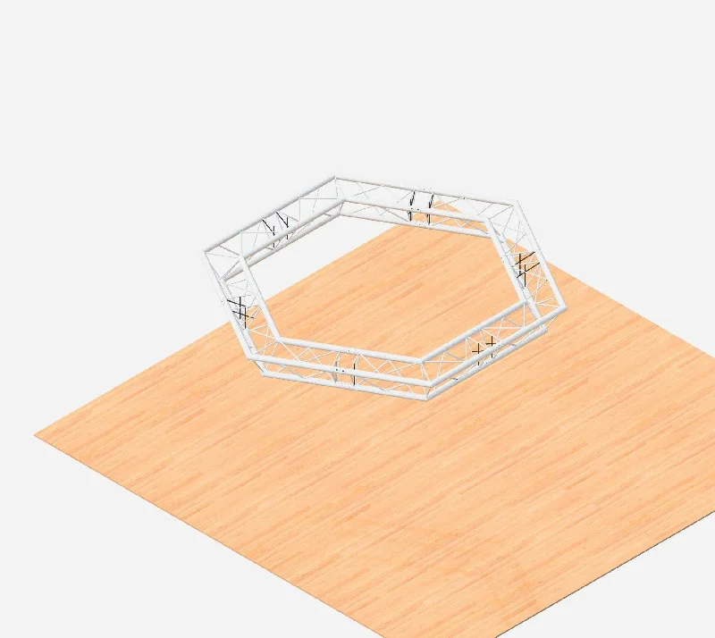 Smart track lighting with voice controlLighting Truss - Aerial Hexagonal (1.7m diameter) Smart track lighting with voice controlLighting Truss - Aerial Hexagonal (1.7m diameter)