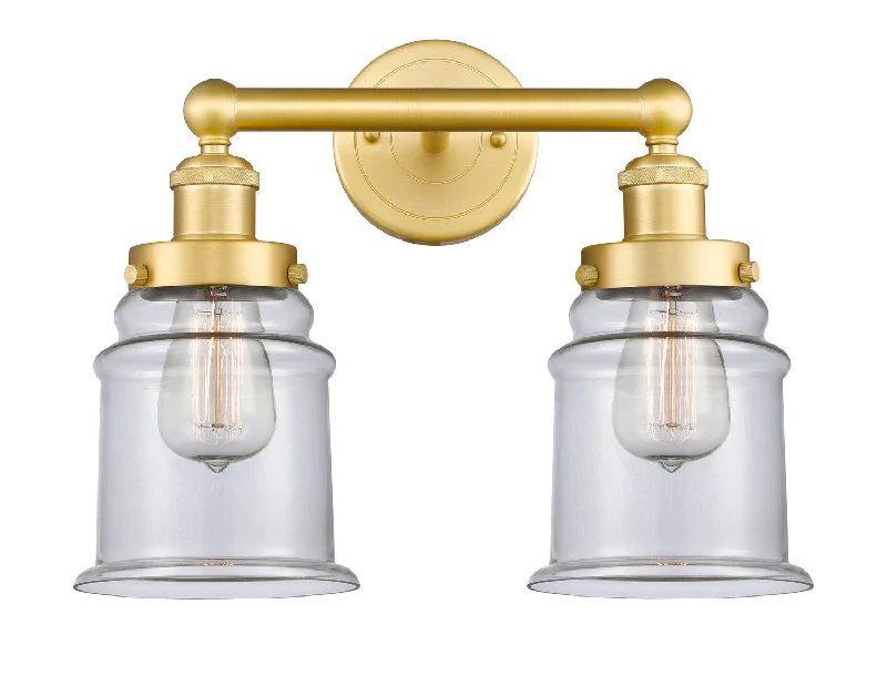 Industrial Lighting for Woodworking FactoriesEdison Two Light Bath Vanity
