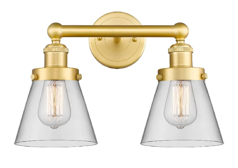 Industrial Lighting for Woodworking FactoriesEdison Two Light Bath Vanity