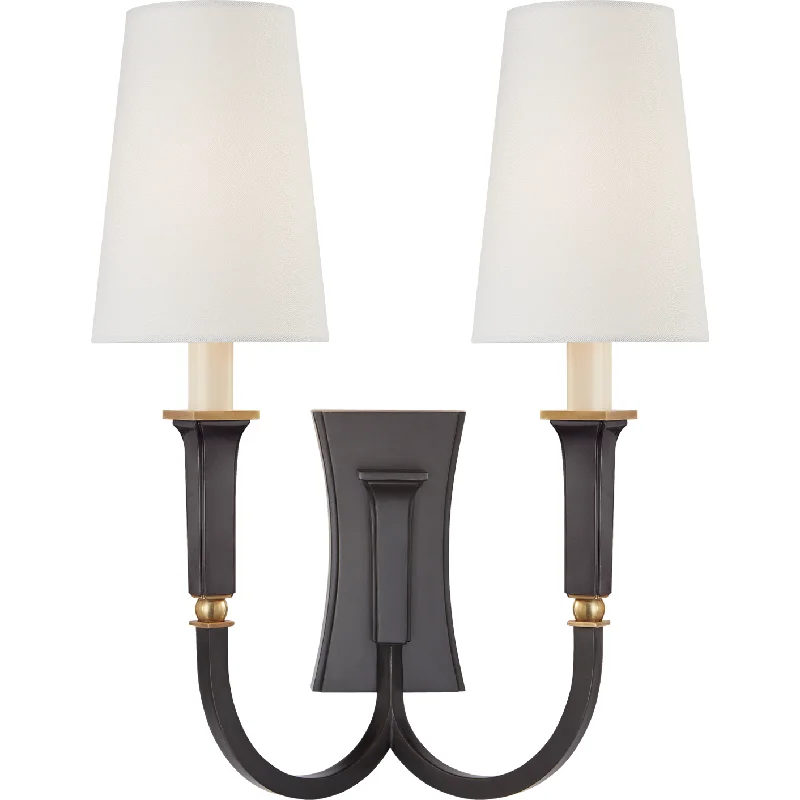 Track lighting for outdoor gardensDelphia Large Double Arm Sconce