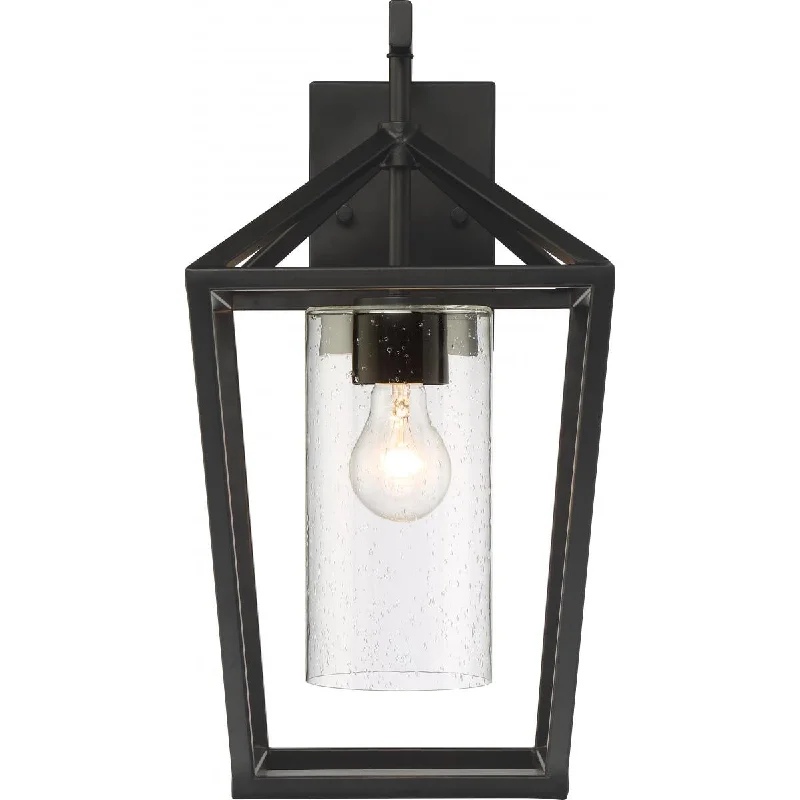 Industrial Lighting for Metal Fabrication ShopsHopewell 17 In. Outdoor Wall Light Black Finish