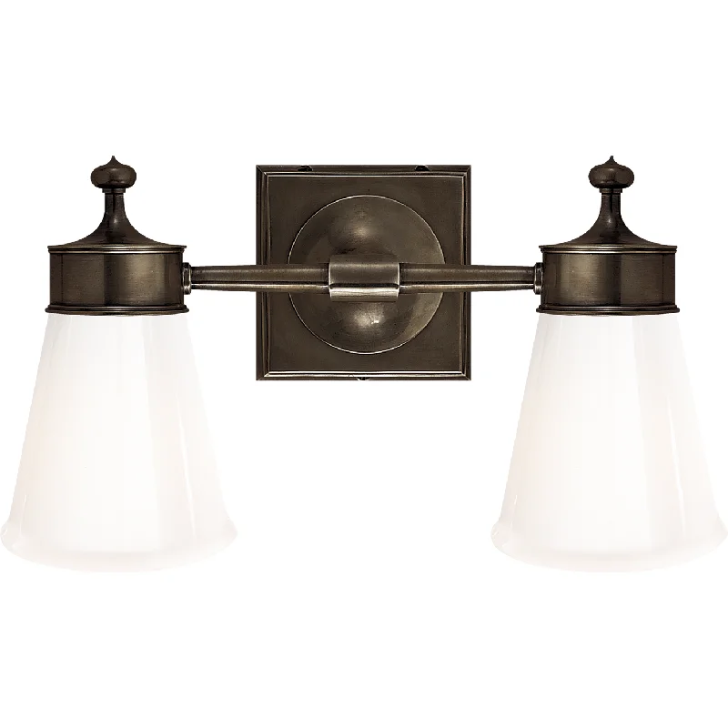 High - lumen track lighting for bright spacesSiena Double Sconce